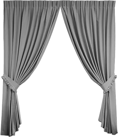 White Open Curtain Png