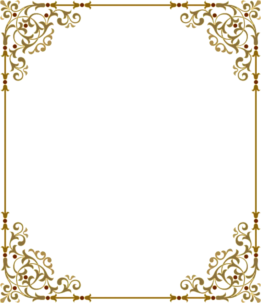 Elegant Gold Page Borders