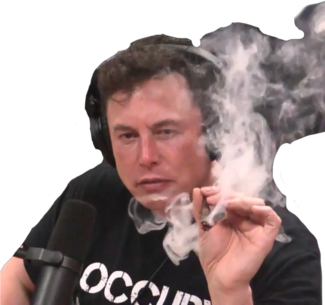 Sticker Other Elon Musk Joint Beuh Elon Musk Smoking Weed