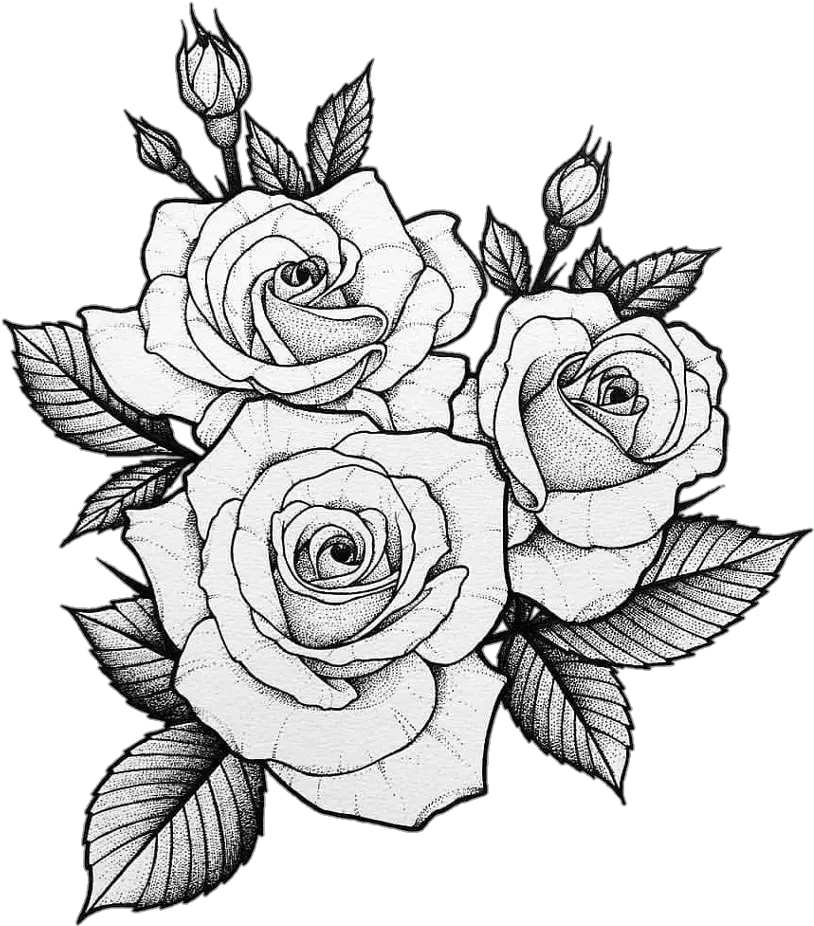 tumblr tatto roses Drawing Two Roses Tattoo