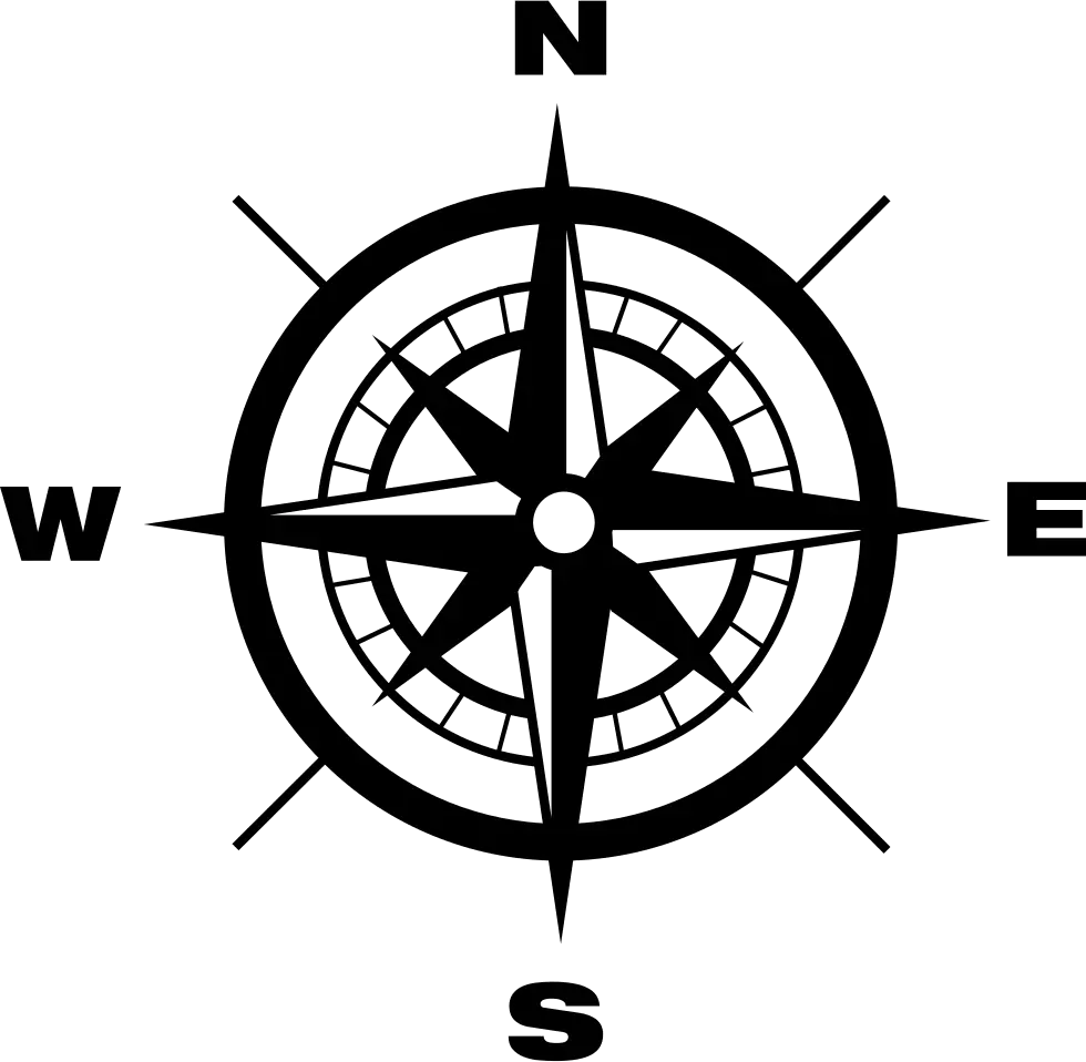 Compass With Earth Cardinal Points Directions Compass Png