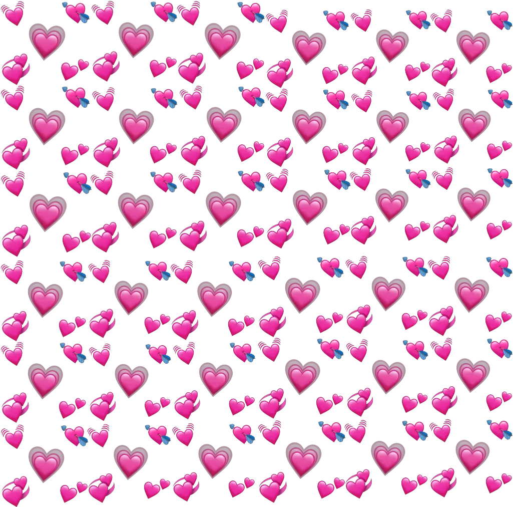 heart hearts emoji emojis pink iphoneemoji pinkheart Hearts Emoji Meme Png