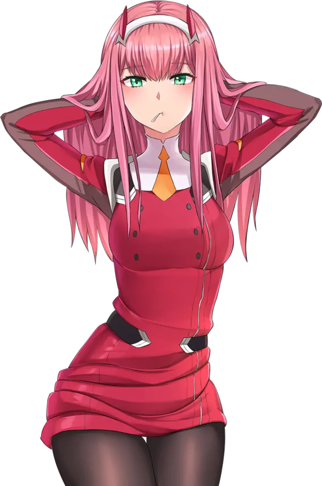 animegirl anime zerotwo darling manga pink sad Zero Two Wallpaper Phone