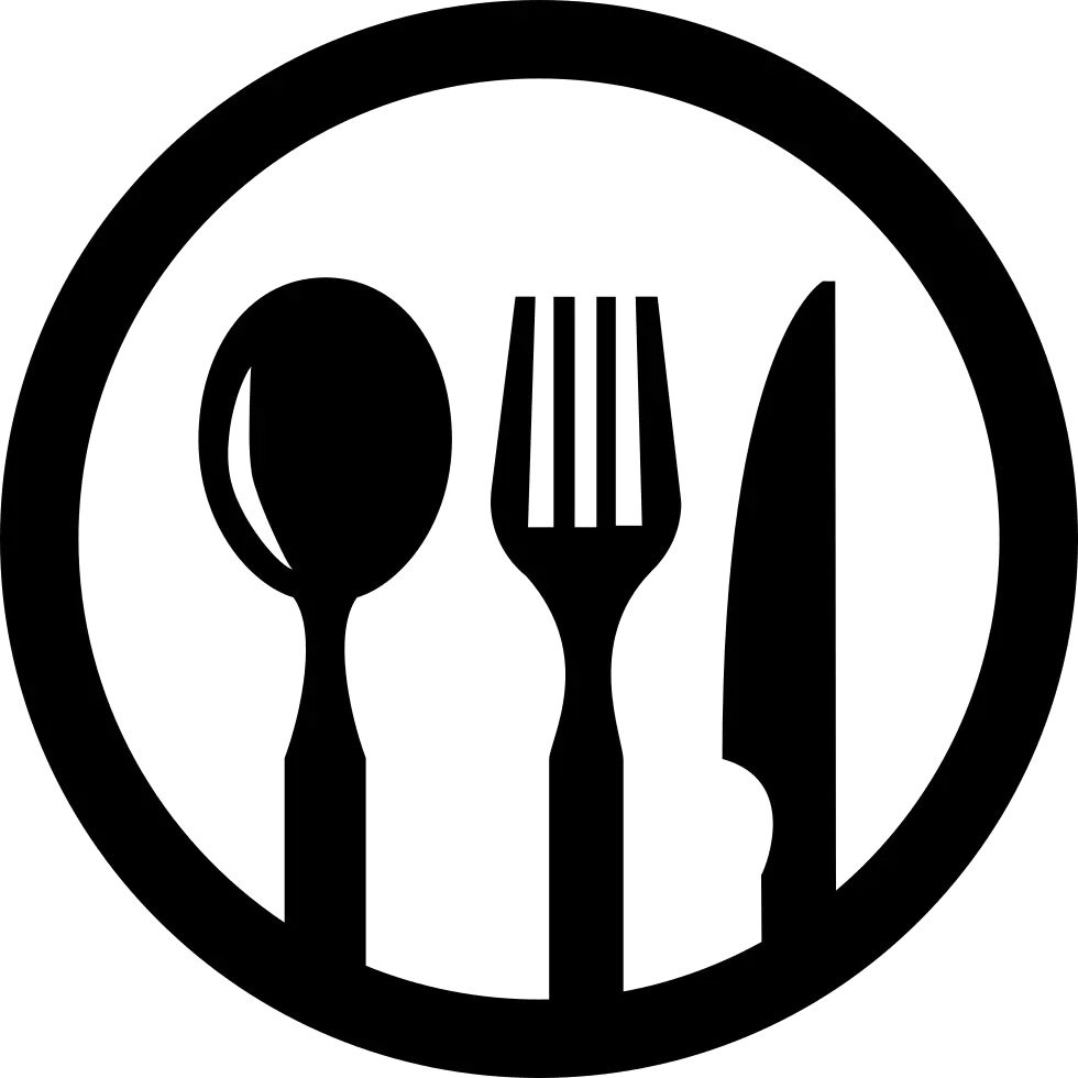 Restaurant Symbol Of Cutlery In A Circle Restaurant Symbol Png