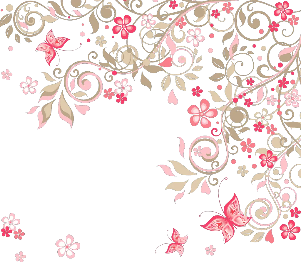 borders frames border frame floral flowers flower Background Flower Design Png