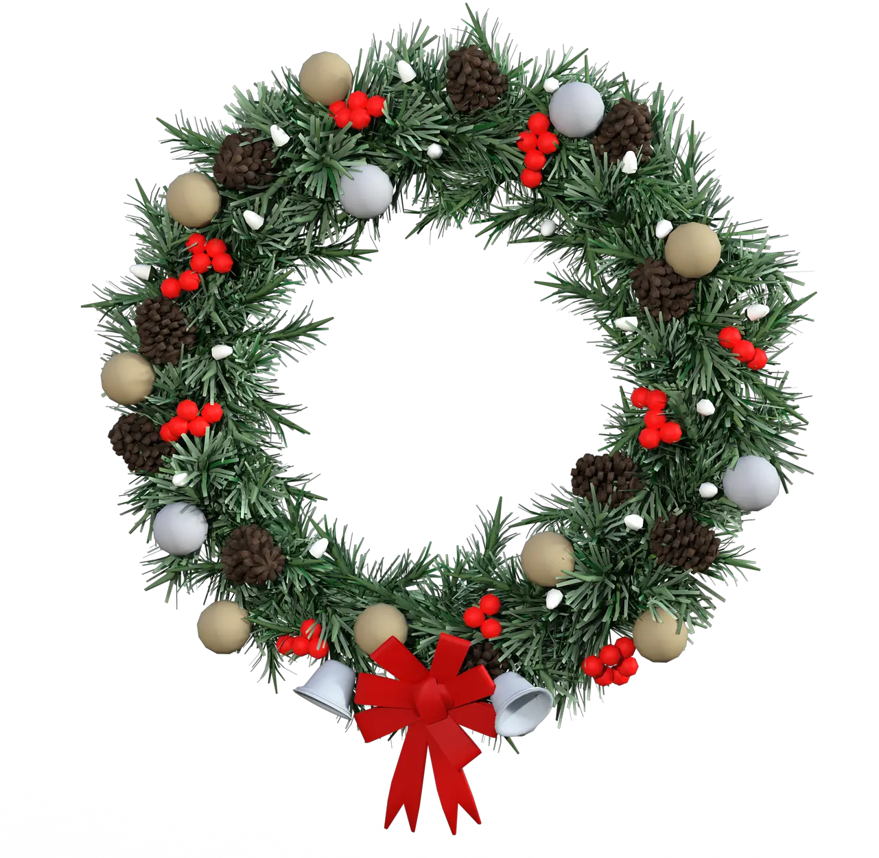 Wreath Christmas Decoration Decoration Free Photo Real Christmas Wreath Png