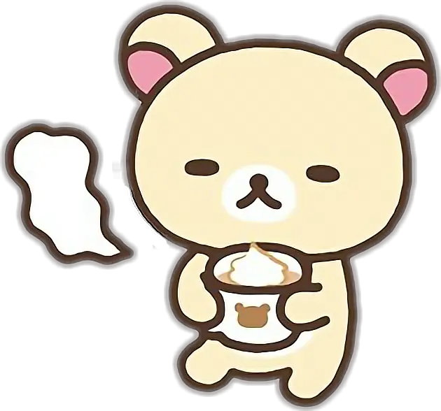 Korilakkuma Rilakkuma Coffeetime Cute Cute Rilakkuma Transparent