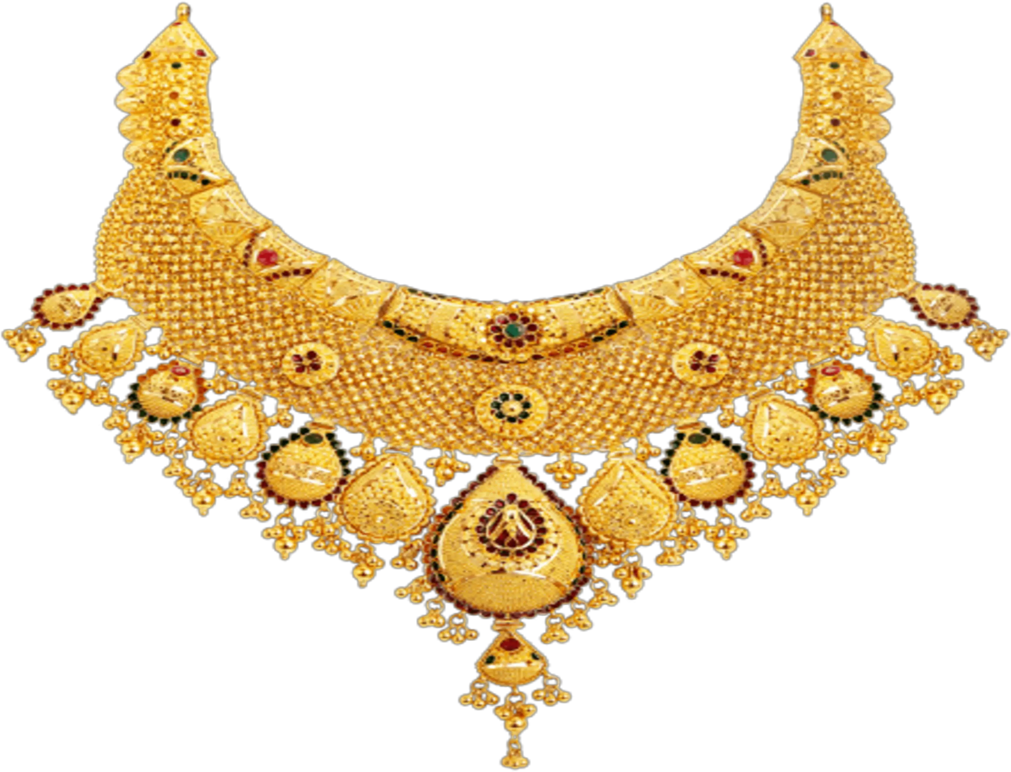 Transparent Gold Necklace Png