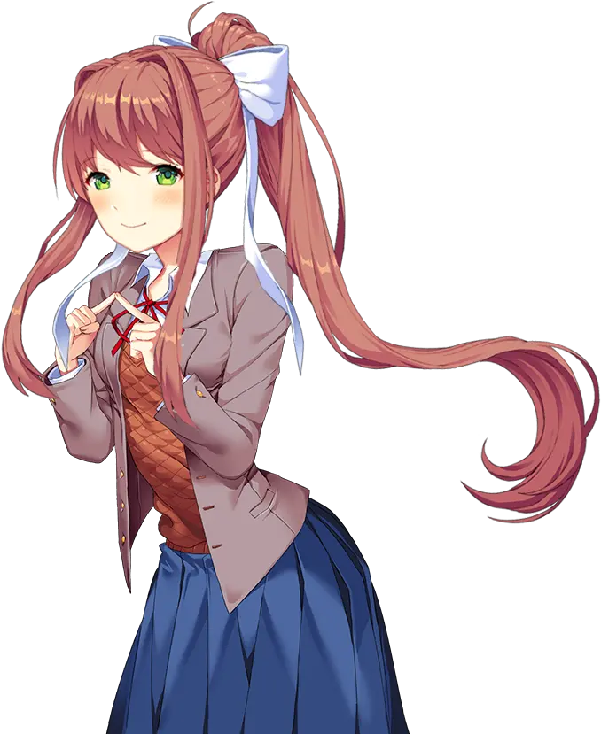 Doki Doki Literature Club Monika Sprite