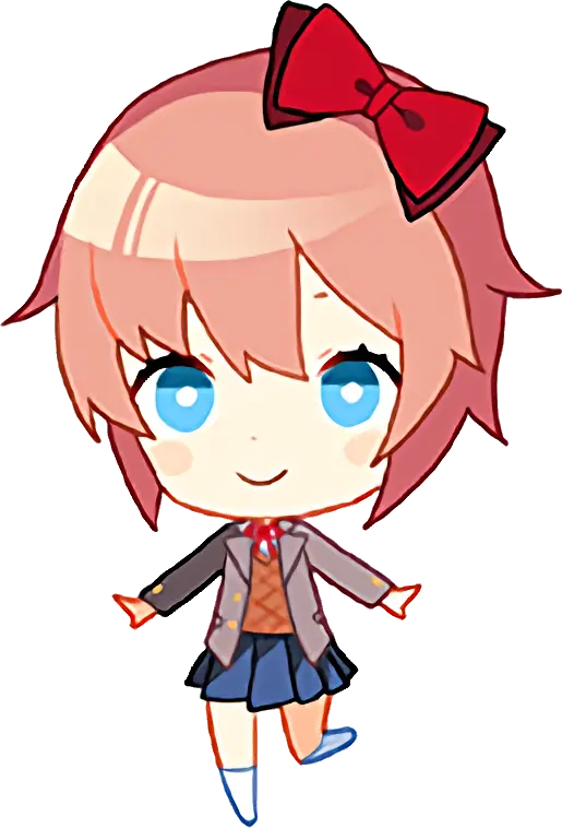 Sayori Doki Doki Literature Club Chibi