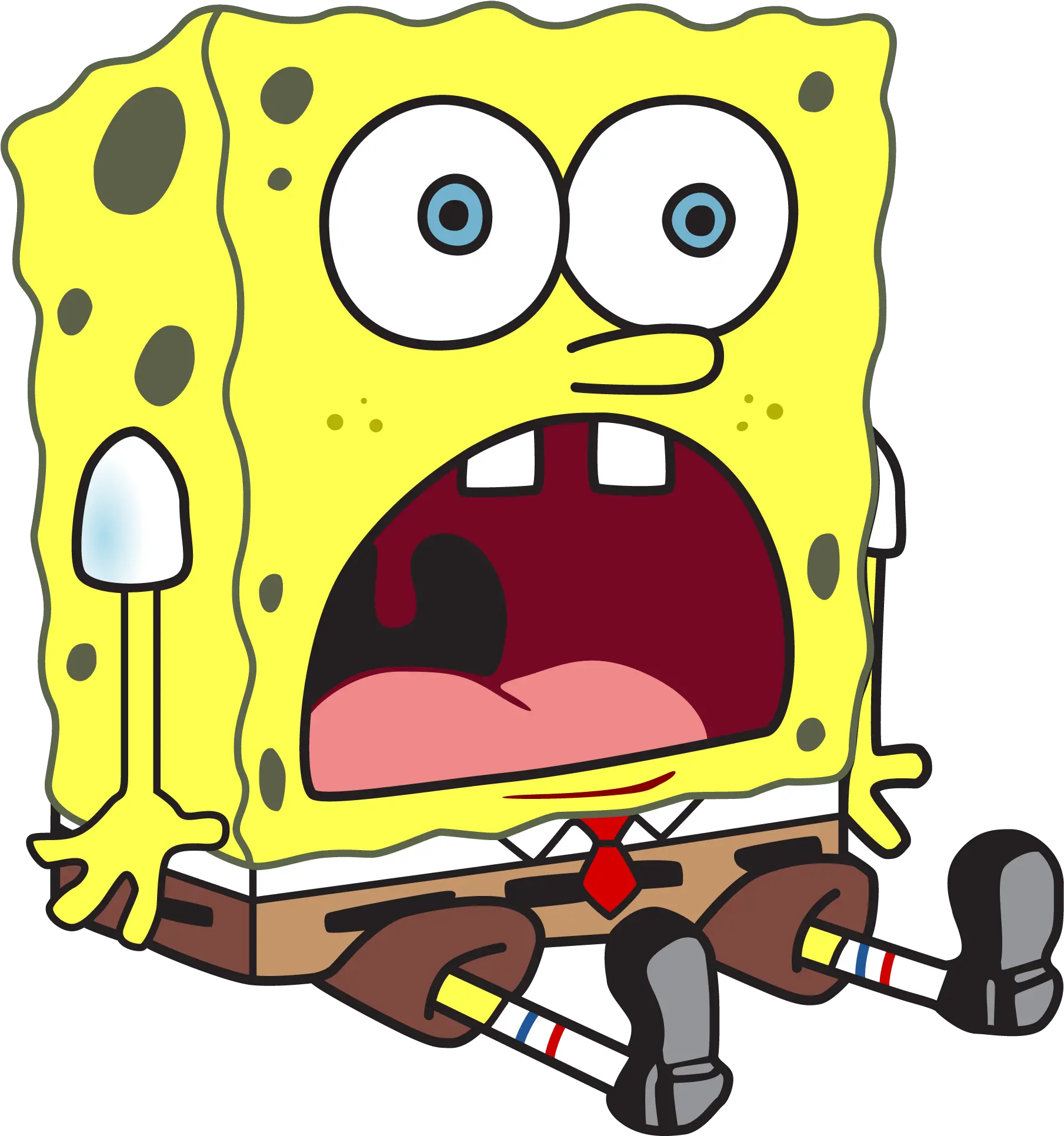 Surprised Spongebob Png Spongebob Sitting Png