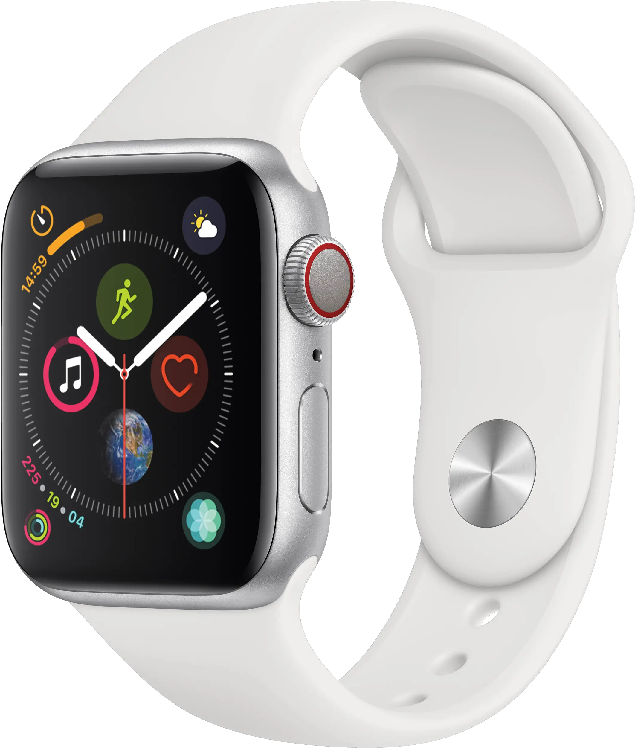 Smart Sports Watch Png Image Free Download Searchpng Apple Watch Series 4 White Band