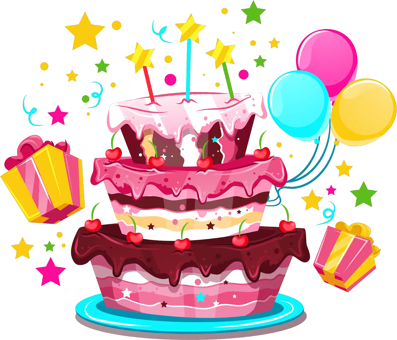 Birthday Cake Happy Birthday To You Party Transparent Background Birthday Cake Cartoon