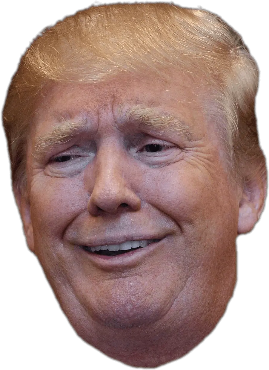 Trump Funny Face Trump Head Transparent Background