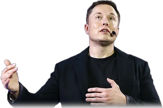 Elon Musk White Background