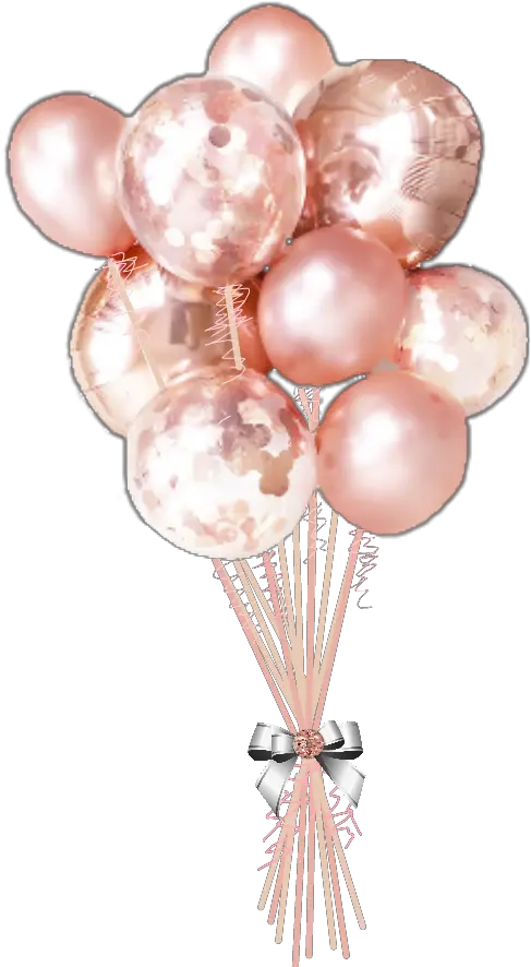 balloons peach rosegold party wedding 13 Rose Gold Balloons