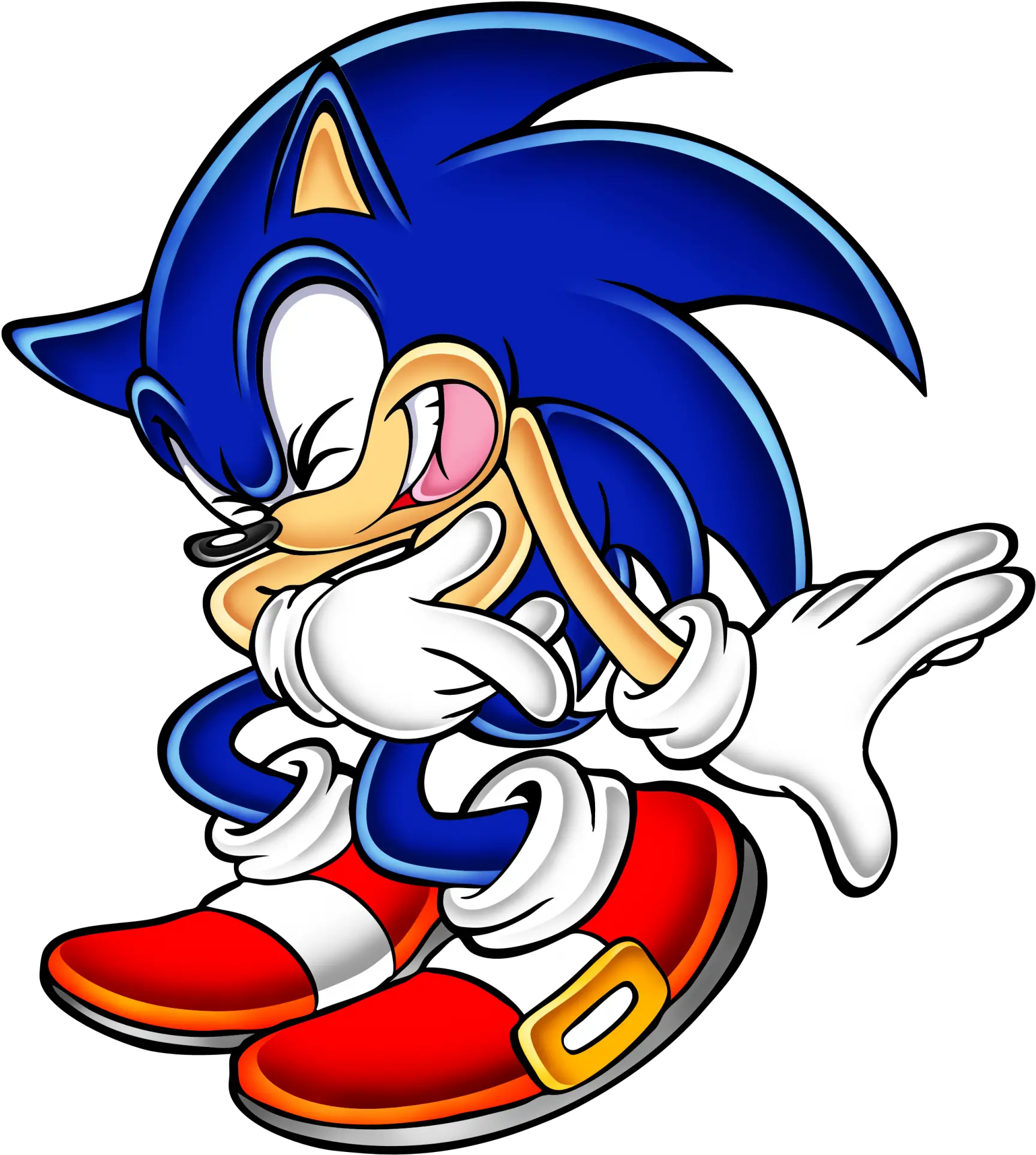 High Quality Sonic The Hedgehog Laughing Blank Meme Sonic Adventure 1 Artwork