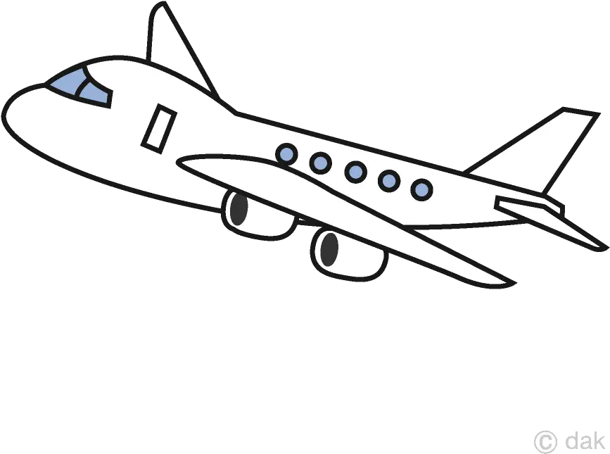 Airplane Simple Clipart Free Picture Transparent Png Airplane Clipart Black And White