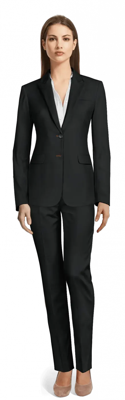 Transparent Black Man In Suit Png Whole Body Formal Attire For Women Png