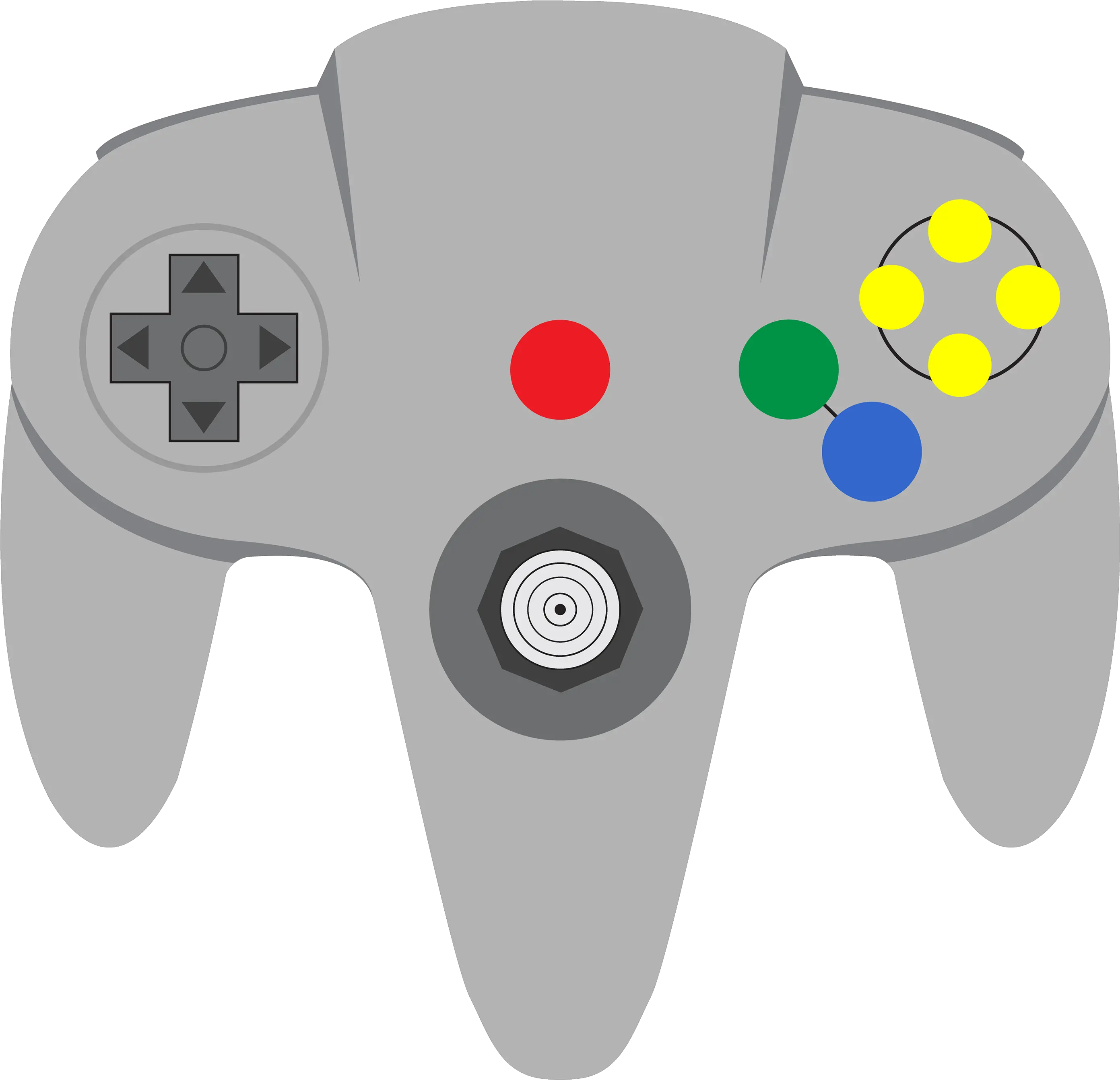 N64 Controller Png Nintendo 64 Controller Vector