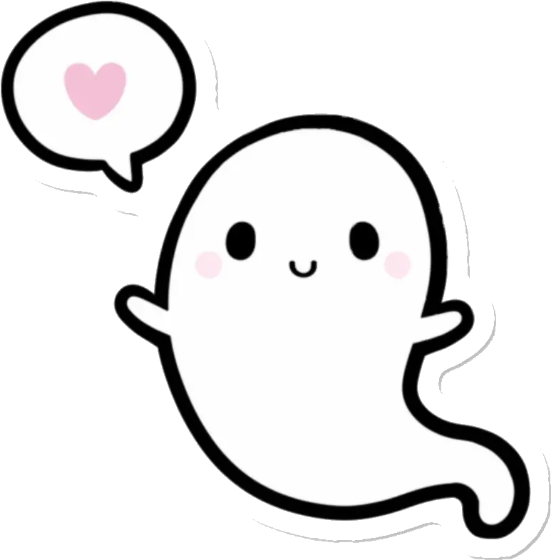 Cute Ghost Free Transparent Clip Art Png Cutie Ghost