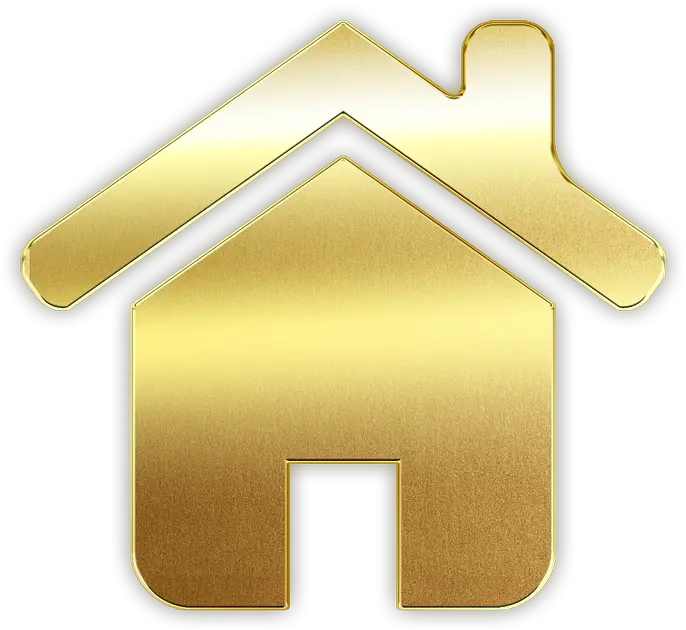 Transparent House Icon Png Gold Home Icon Png