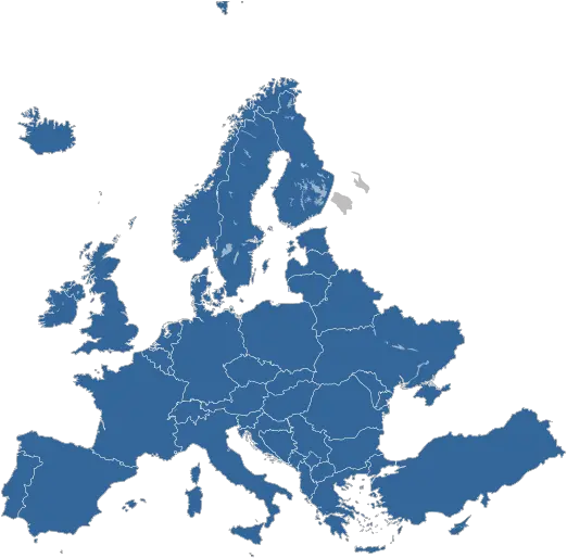 Simple Map Of Europe 2019