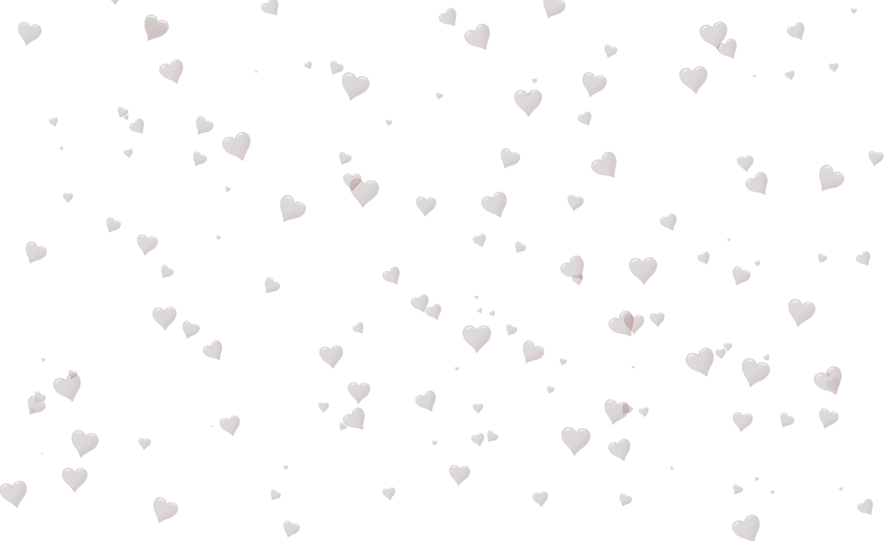 Pink Hearts Transparent Background