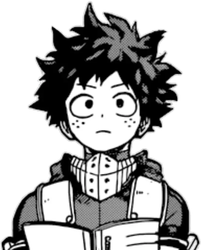 Deku As A Kid Clipart Black And White Jpg Royalty Free Izuku Midoriya Manga Caps