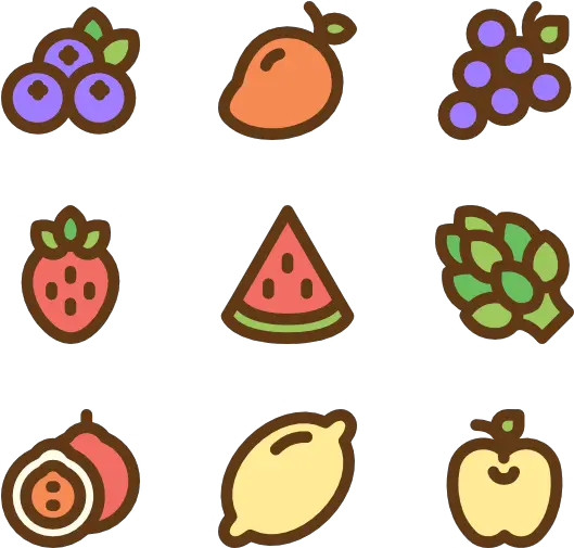 Fruits And Vegetables Cartoon Png