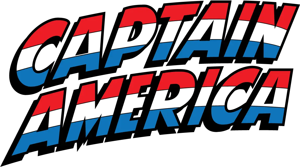 Captain America Vintage Logo 70s 80s Comic Book Vector Captain America Comic Book Logo