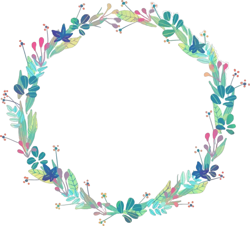 Wreath Flower Floral Design Legato Floralamp Cafe Floristry Vector Circle Flower Frame