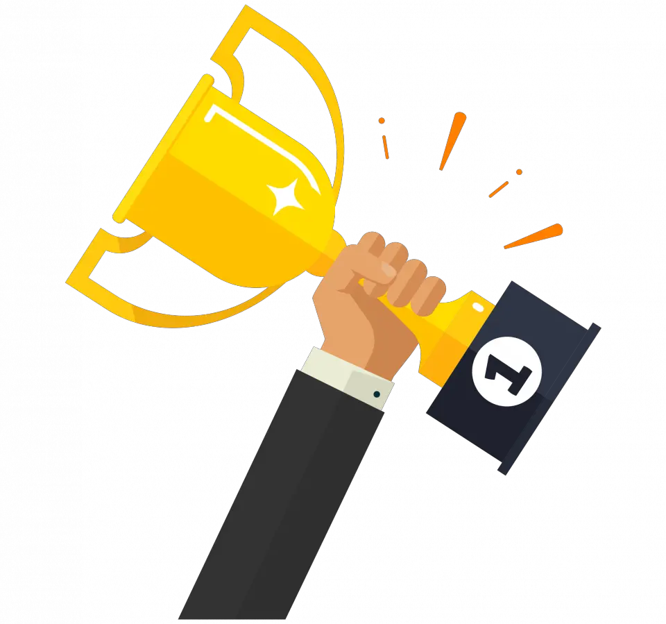 Golden Competition Prize Award Cup Free Download Png Hand With Trophy Icon