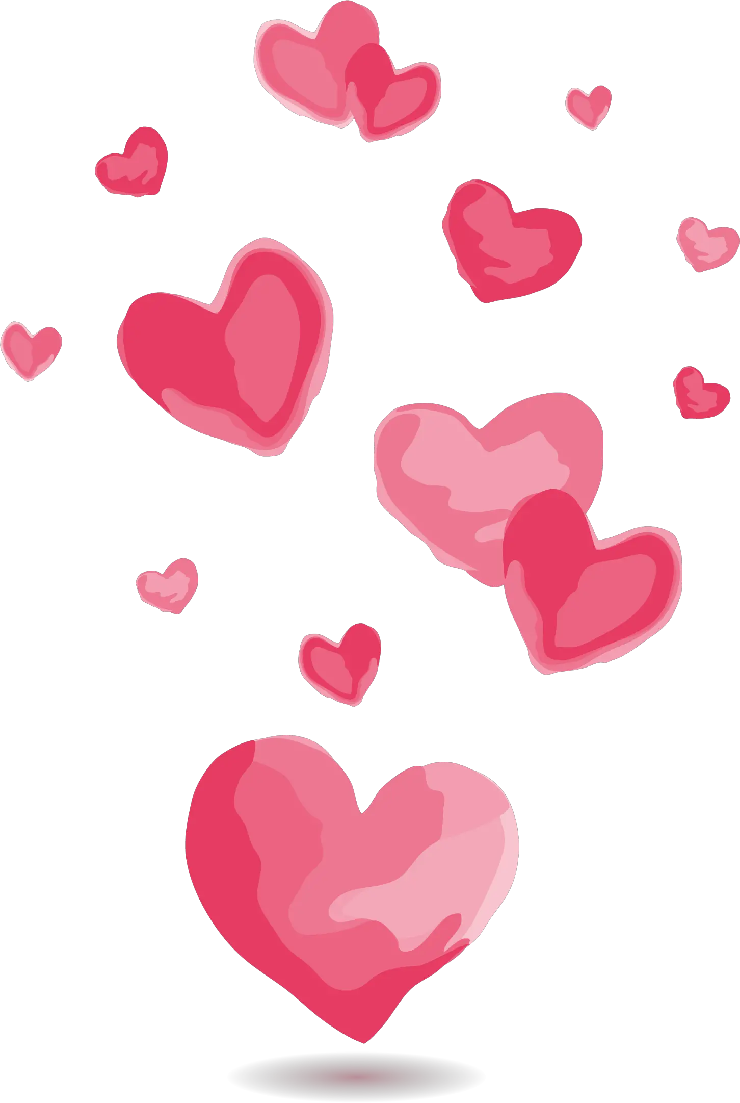 Hearts Watercolor Png