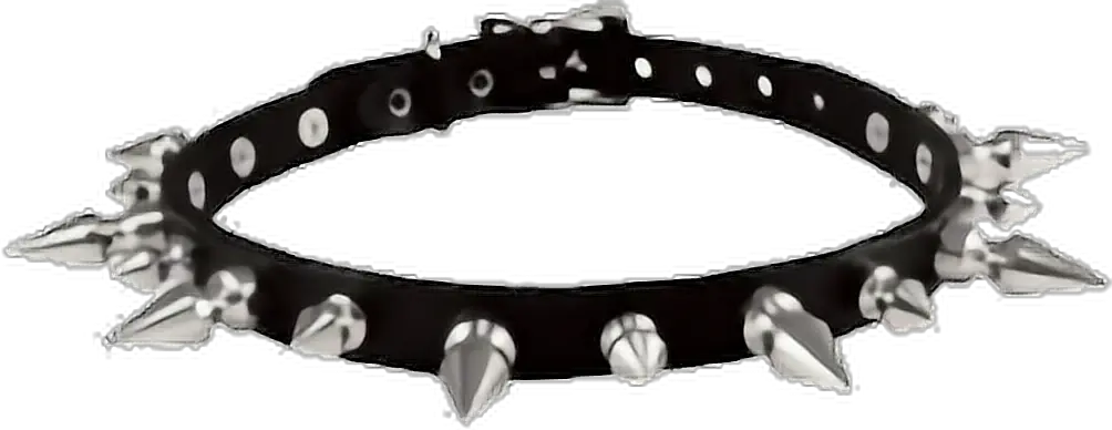 collar goth punk spike bdsm freetoedit Transparent Background Spike Choker Transparent