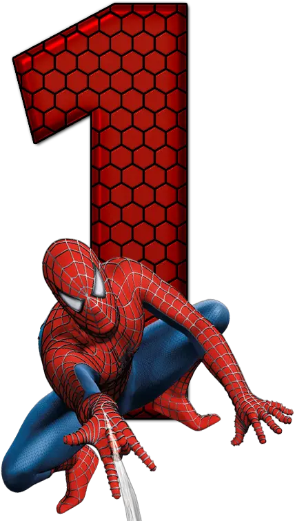 Clipart Number 4 Spiderman