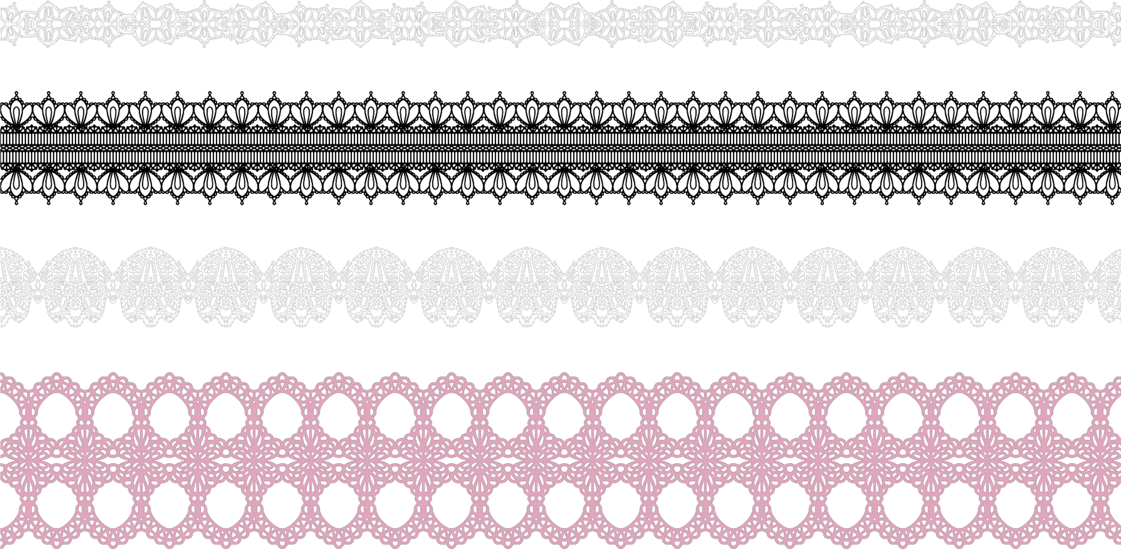 Images Of Lace Border Vector Png Pattern Transparent Png Lace Border Black Lace