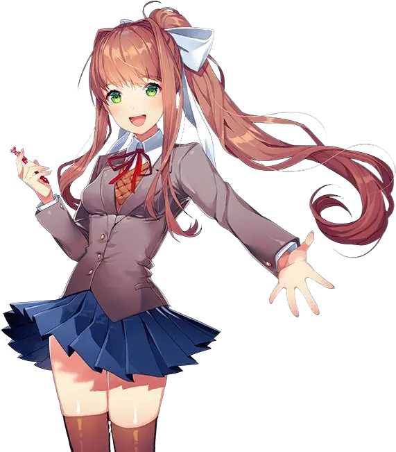 Doki Doki Literature Club Sprites Monika