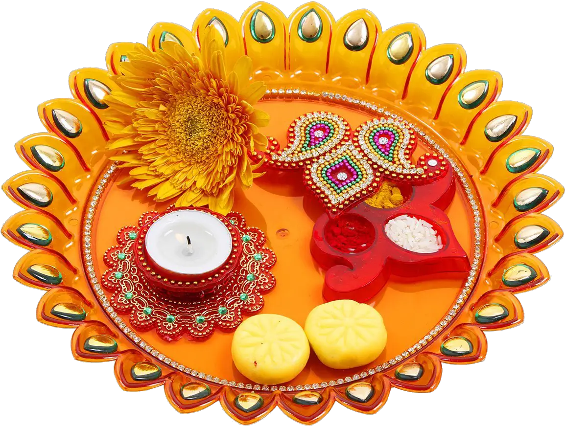 Diwali Puja Png Image File Aarti Thali Png