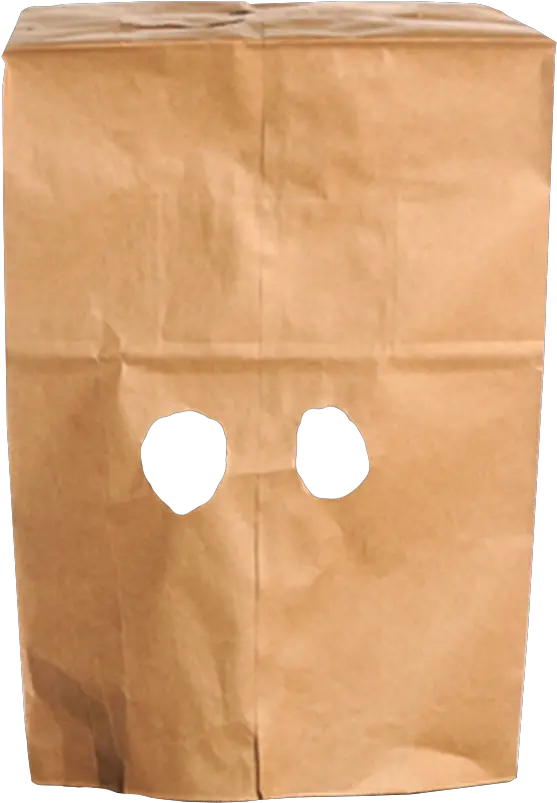 ftestickers paper bag face noface Paper Bag Face Png