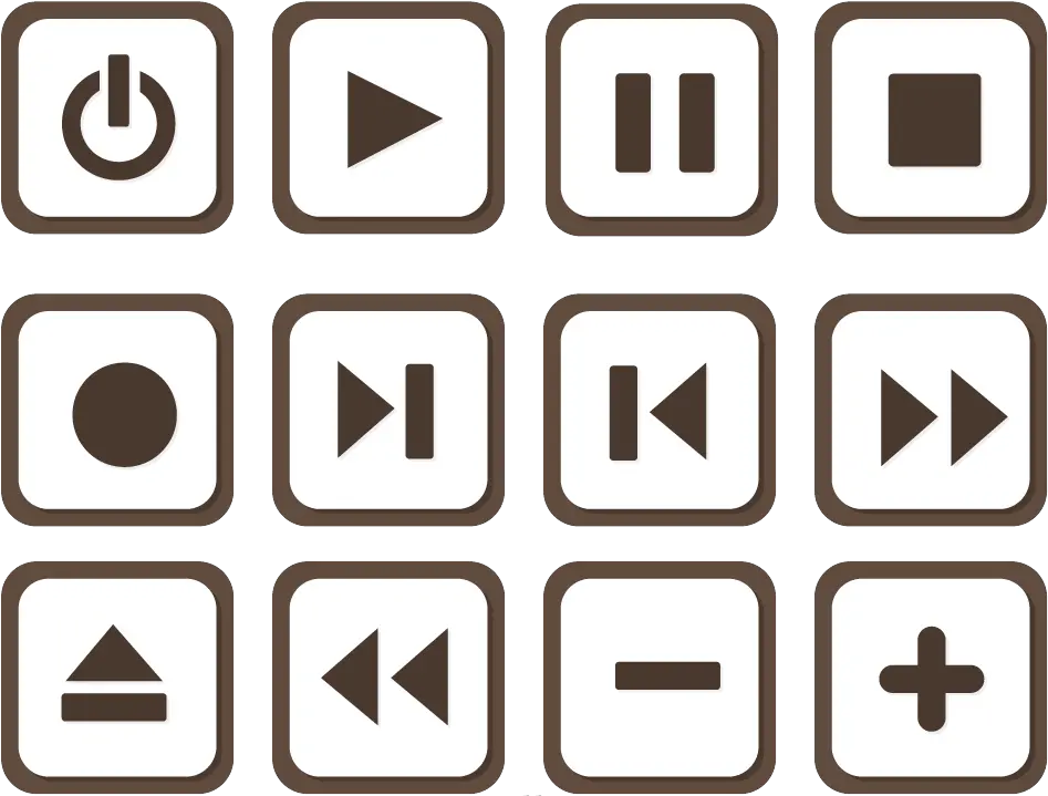 Button Media Player Icon Icon Play Pause Stop Png