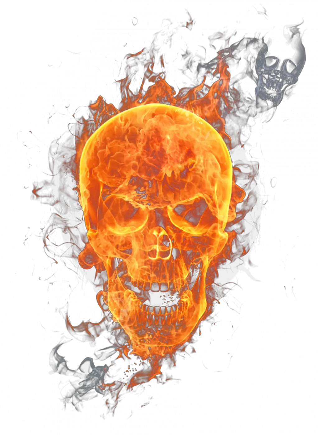 Fire Skull Png Hd