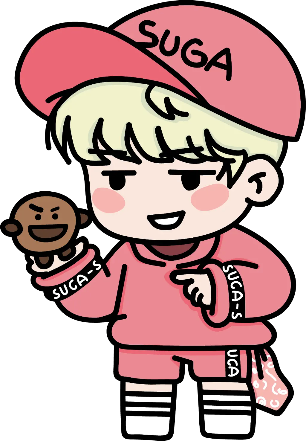 Suga Yoongi Chibi Suga Bts Fanart