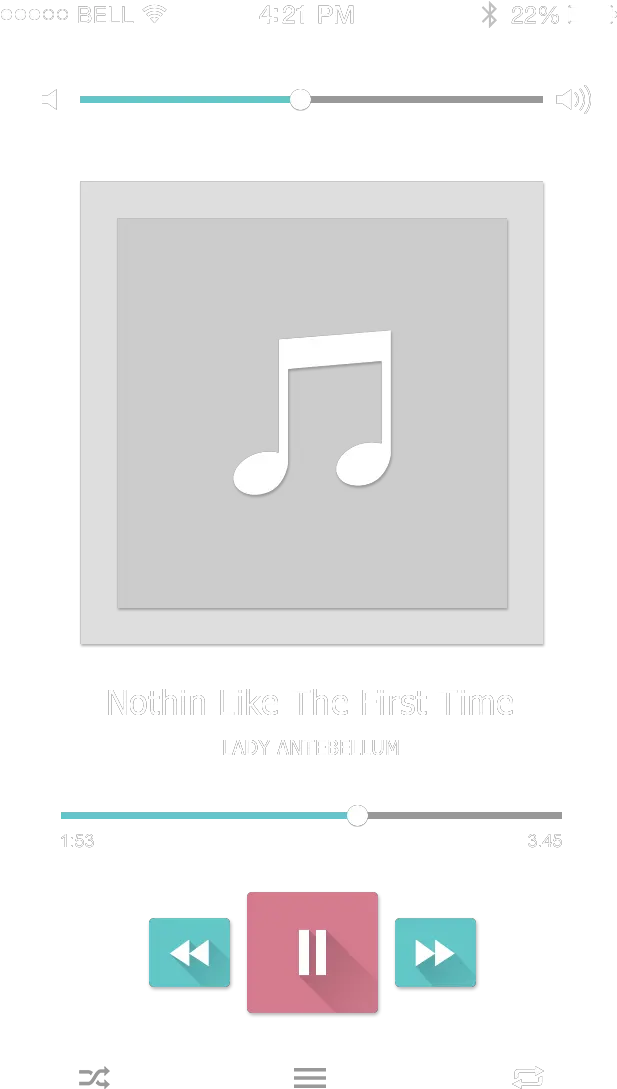 Music Progress Bar Png Mobile Music Player Interface