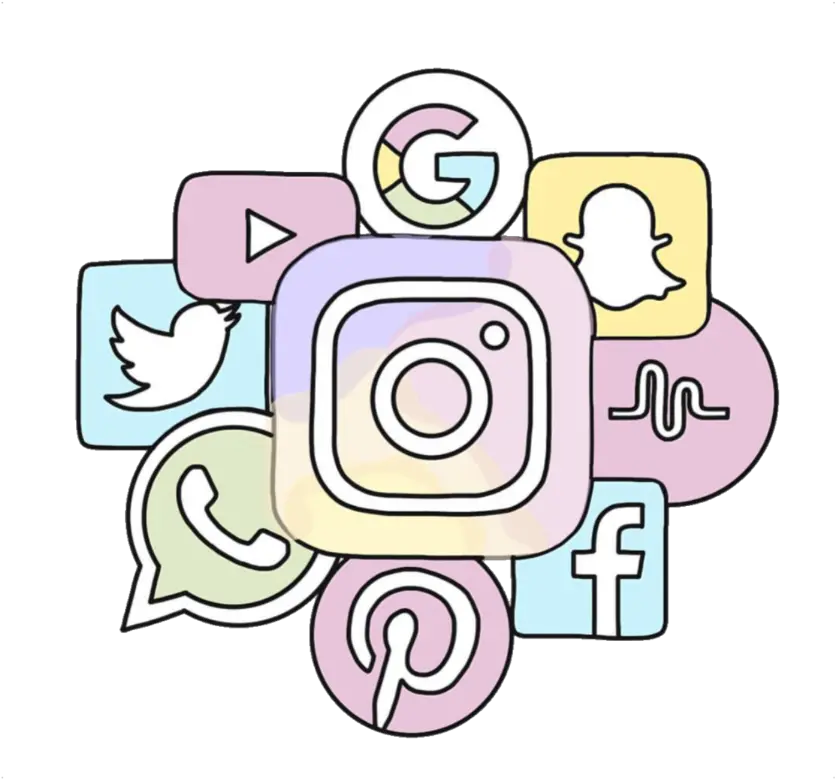 cgnyb socialmedia logo instagram google snapchat Facebook Instagram Pinterest Logo Pink