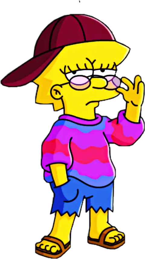 Popular And Trending Hipster Girls Stickers On Lisa Simpson Hippie Png