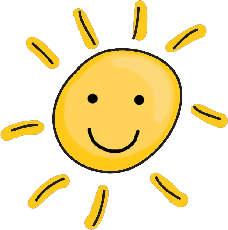 Summer Clipart Happy Smiling Transparent Background Cute Sun Clipart