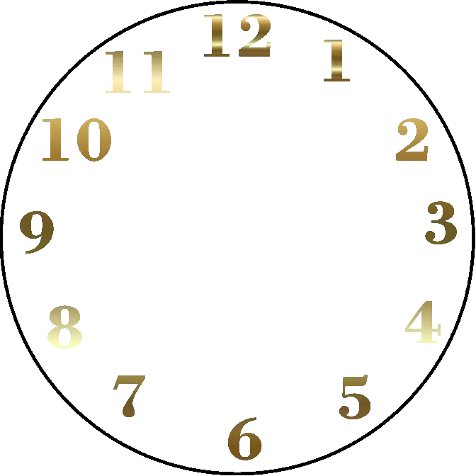 Clock Numbers Png Clock Numbers Template Png