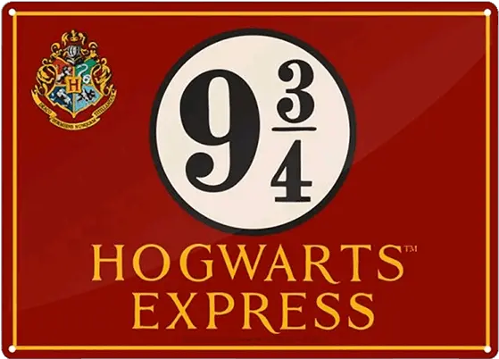 Thumb Image Hogwarts Express Platform 9 3 4 Sign