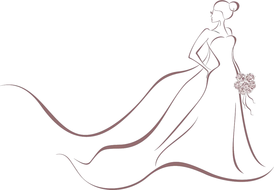 Transparent Bride Clipart Illustration